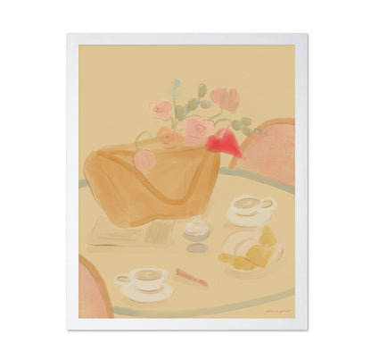 Coffee Date With Flowers