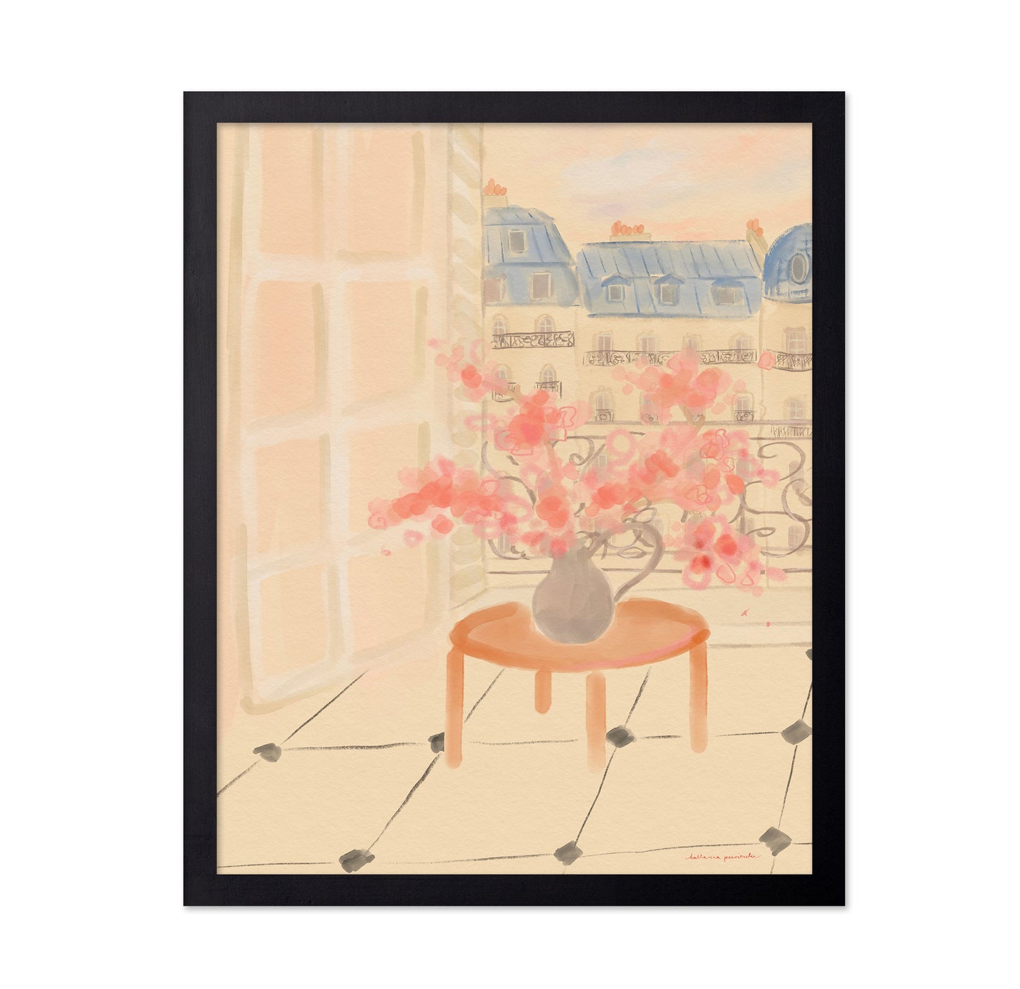Cherry Blossoms In Parisian Apartment