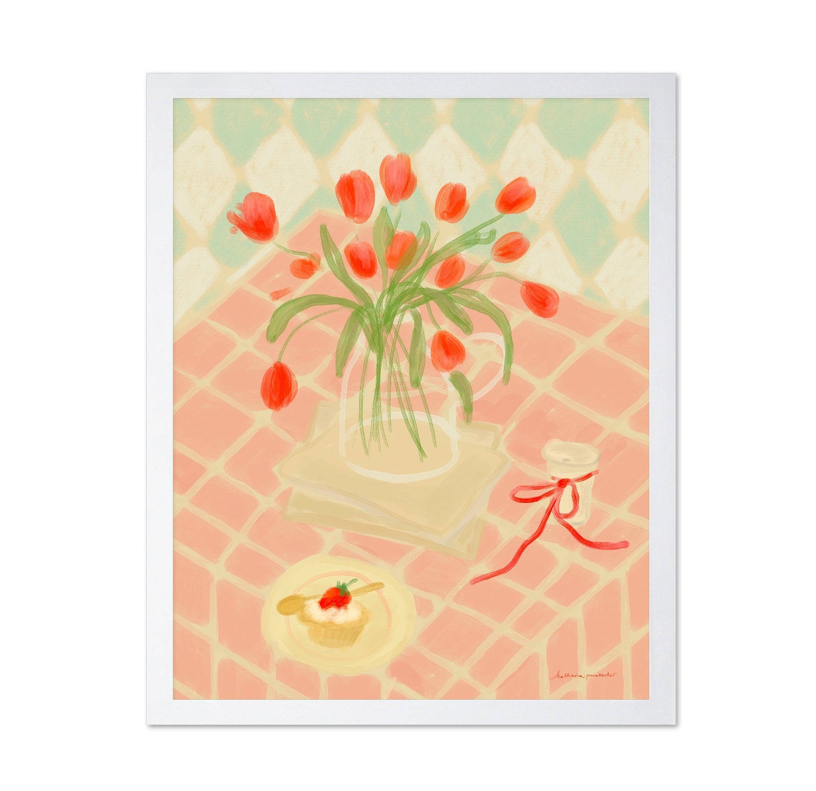 Red Tulips Summer Picnic