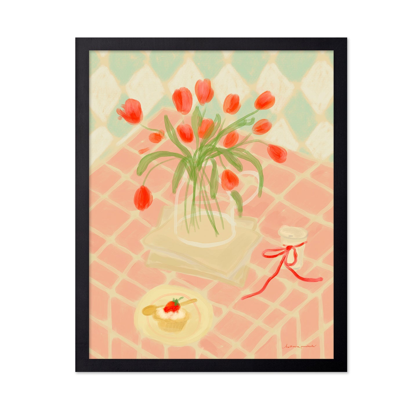 Red Tulips Summer Picnic