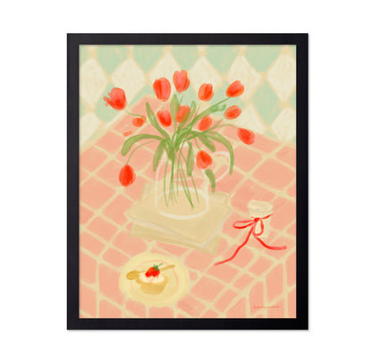 Red Tulips Summer Picnic