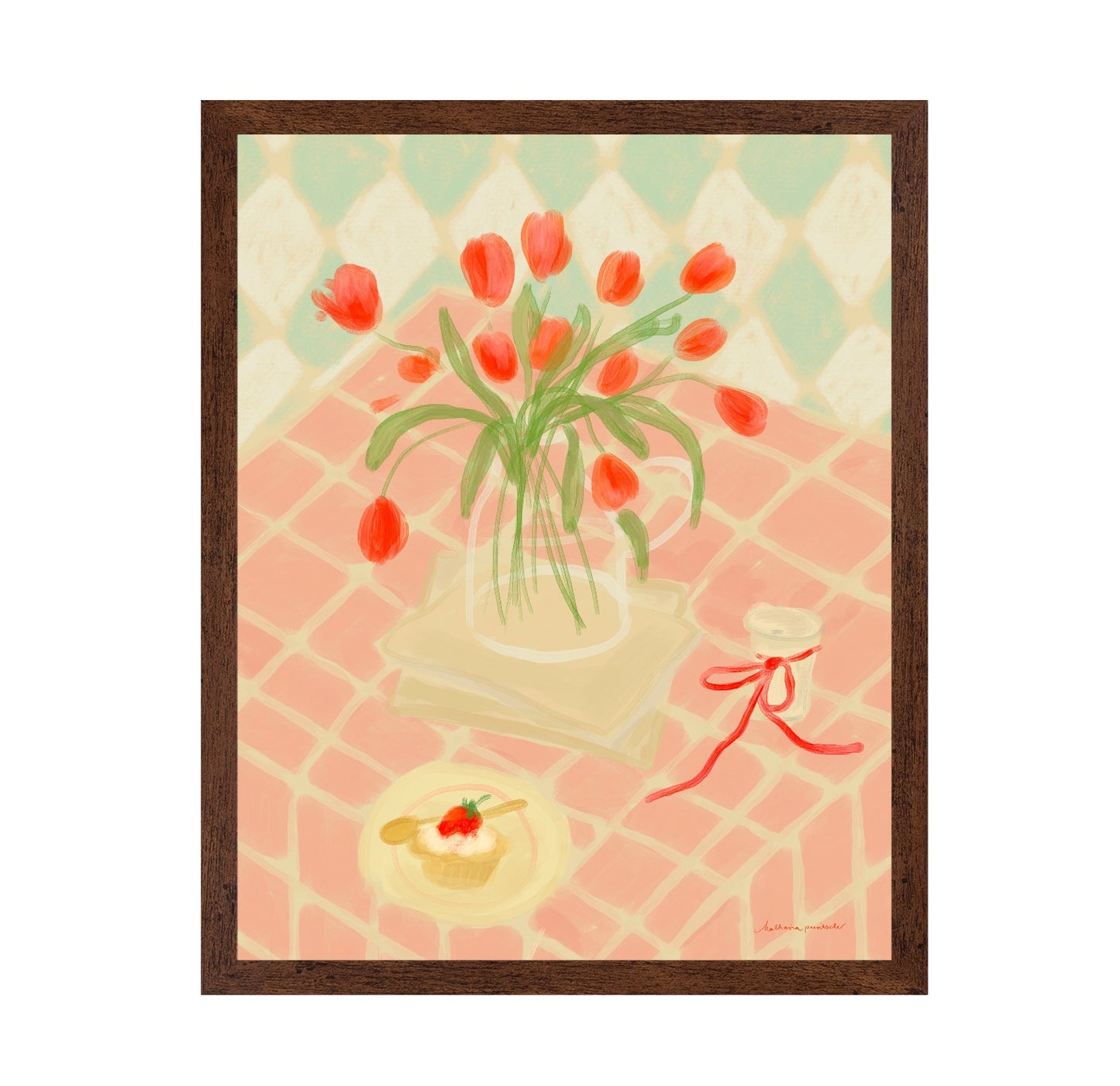 Red Tulips Summer Picnic