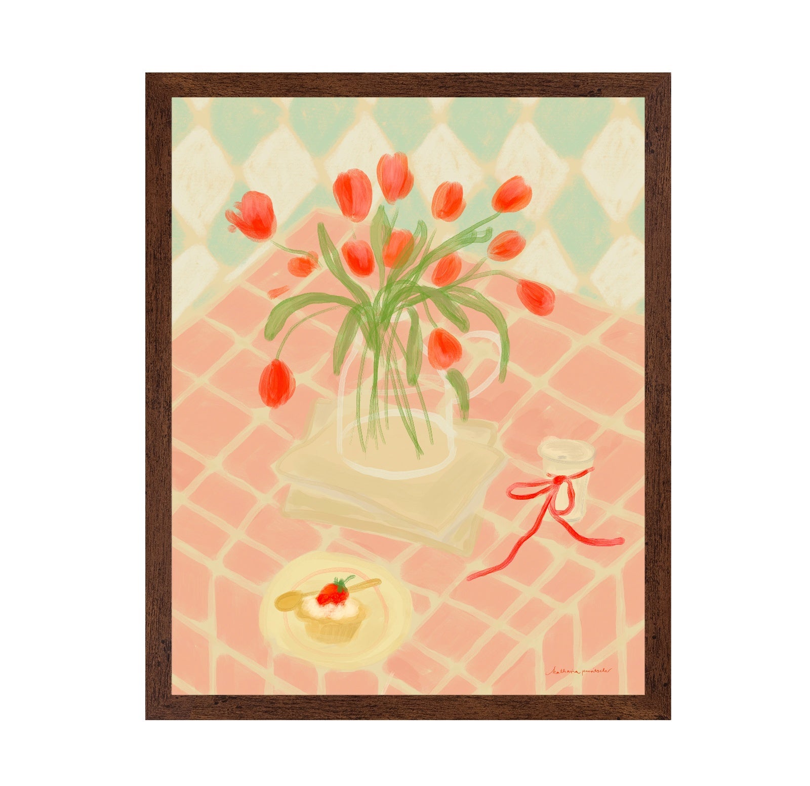 Red Tulips Summer Picnic