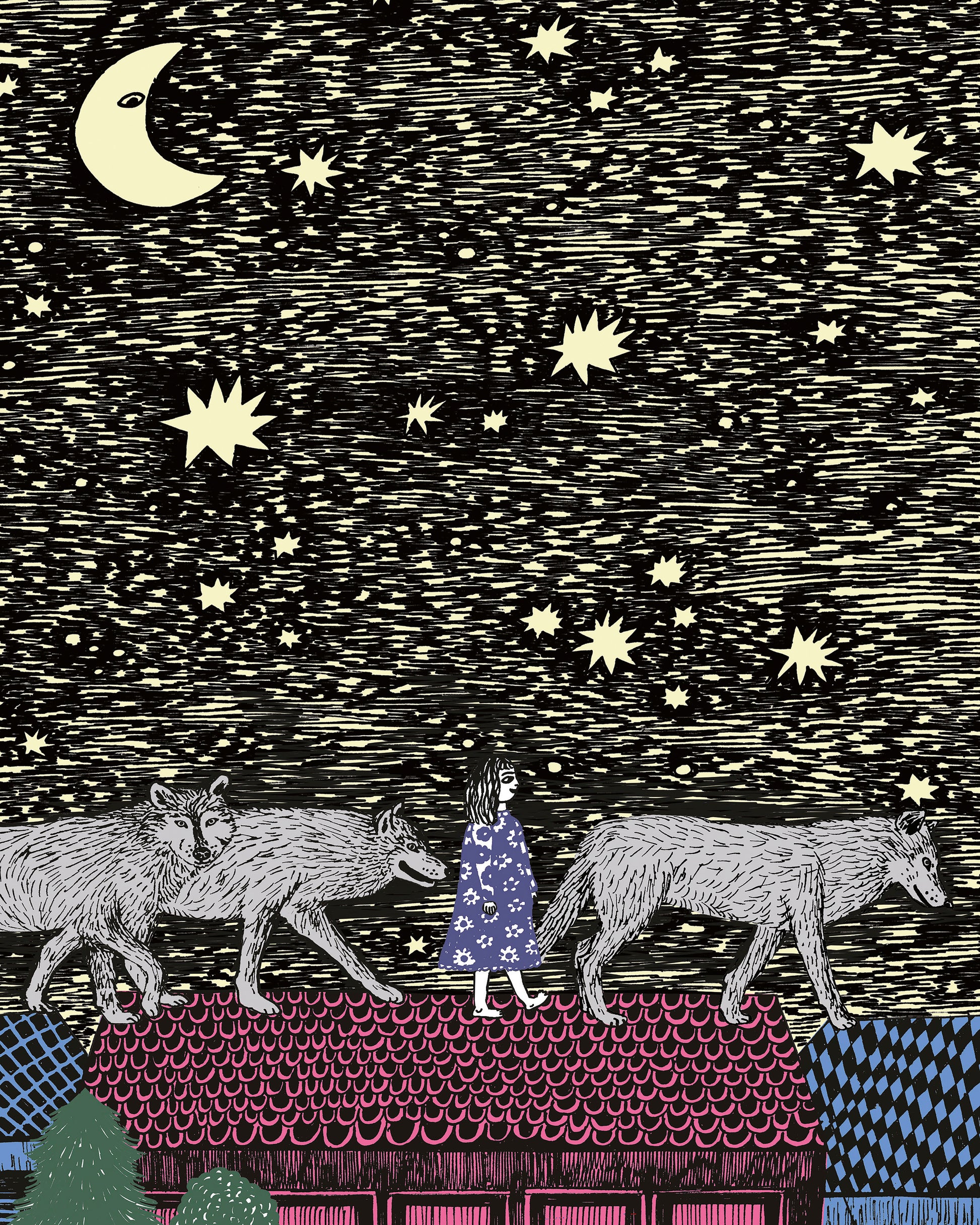Girl With Wolves