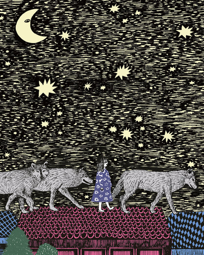 Girl With Wolves