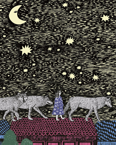 Girl With Wolves