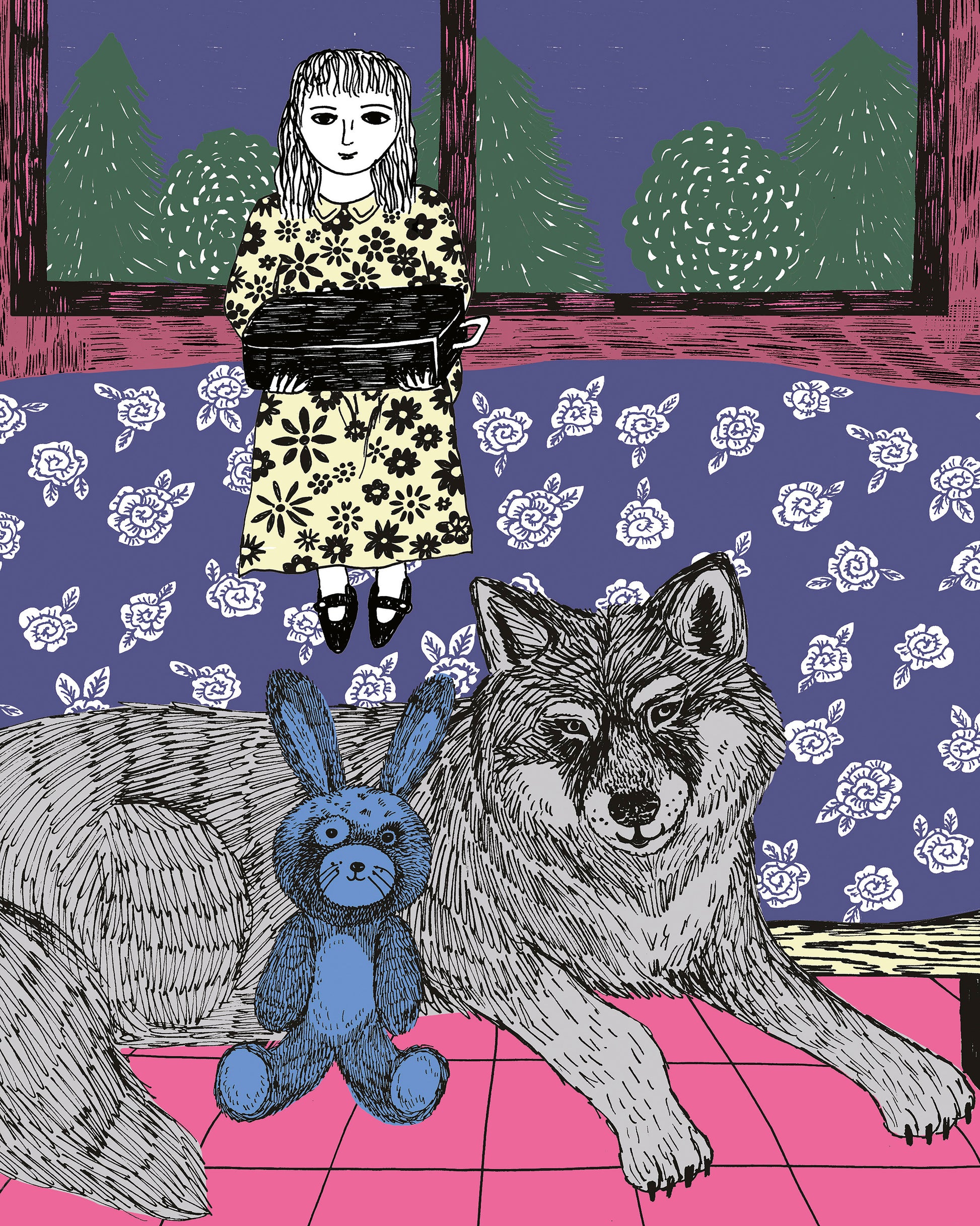Girl With Wolf