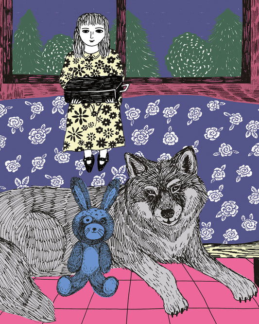 Girl With Wolf