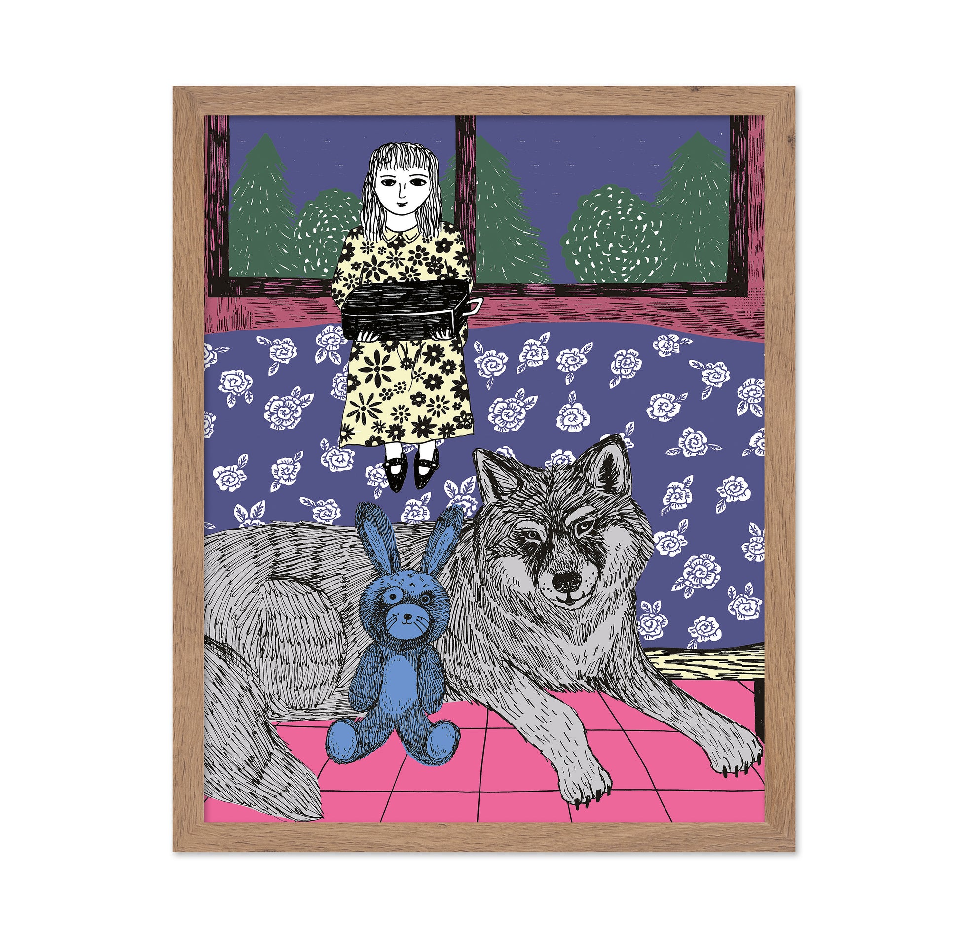 Girl With Wolf