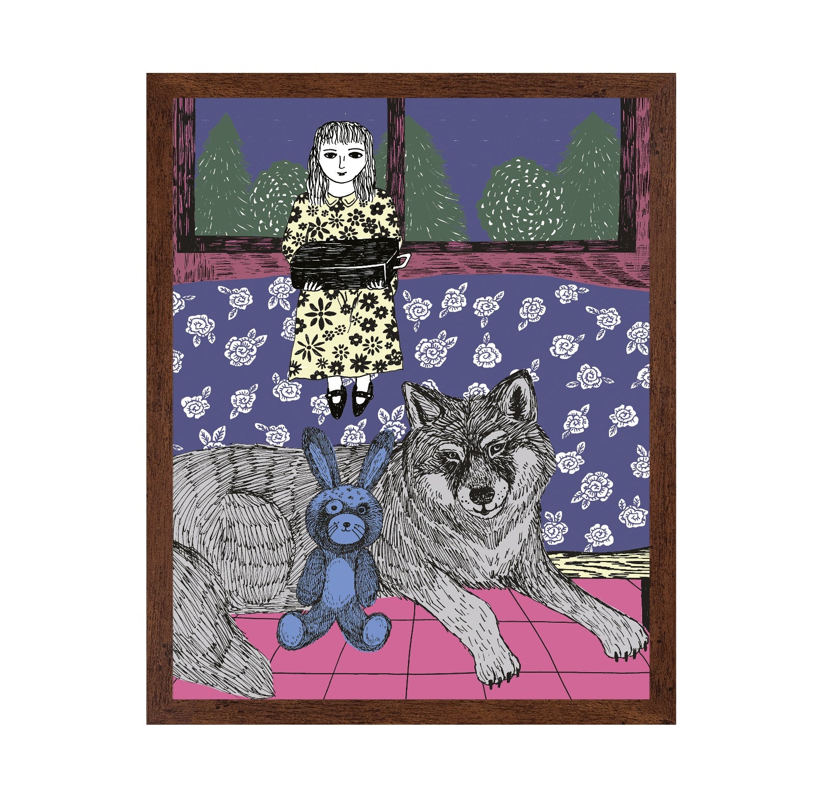 Girl With Wolf
