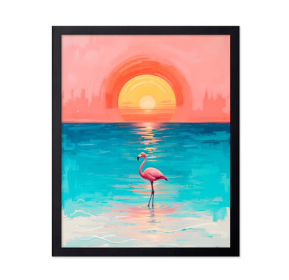 A Flamingo's Reflection