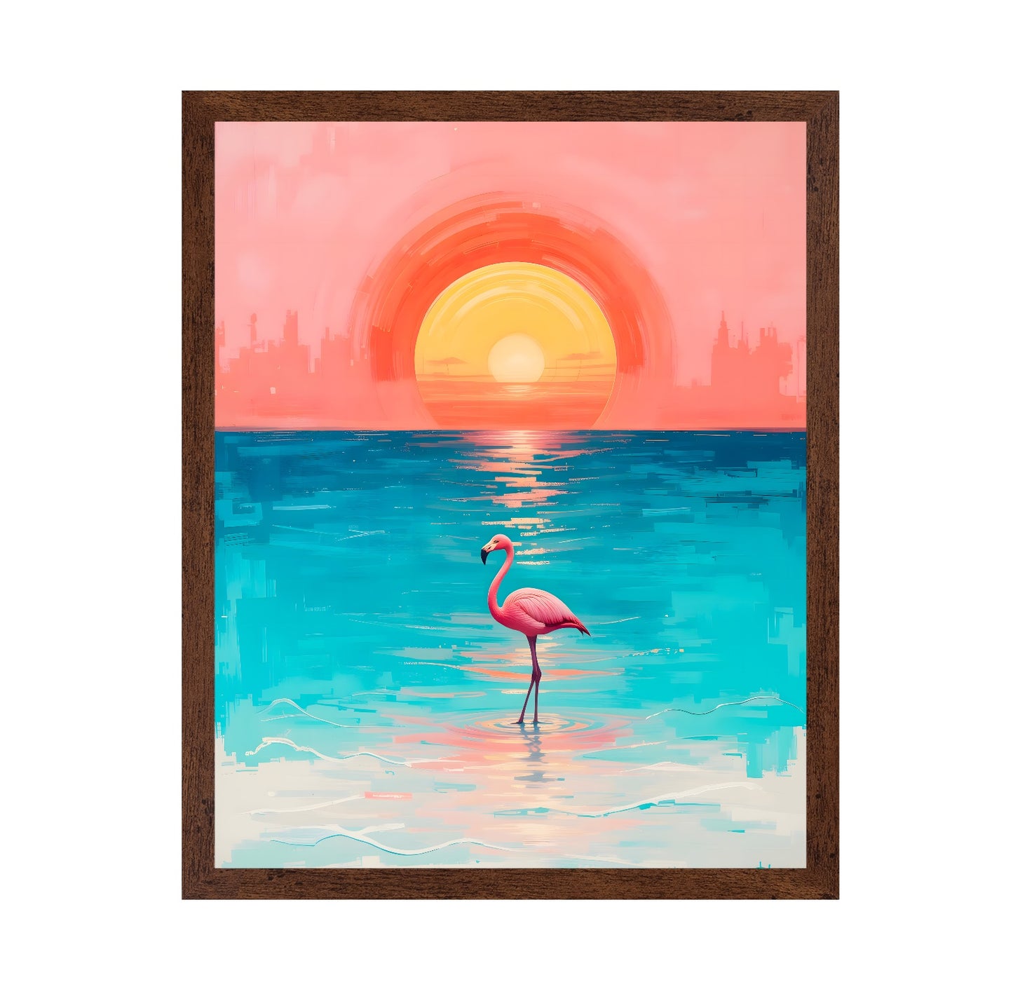 A Flamingo's Reflection