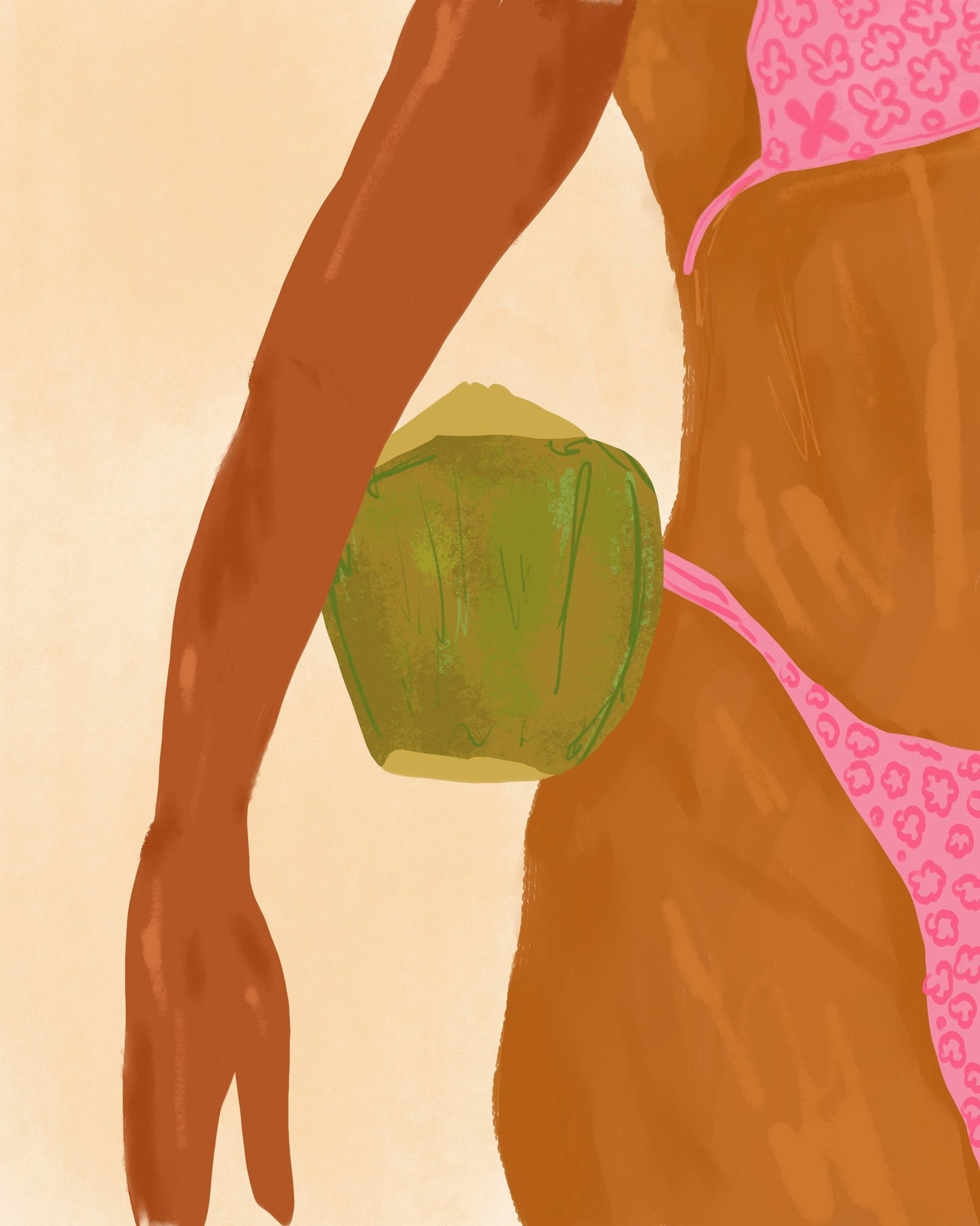 Just Me and My Coconut on a Sunny Day