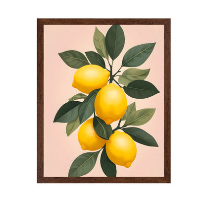 Golden Lemons On Green