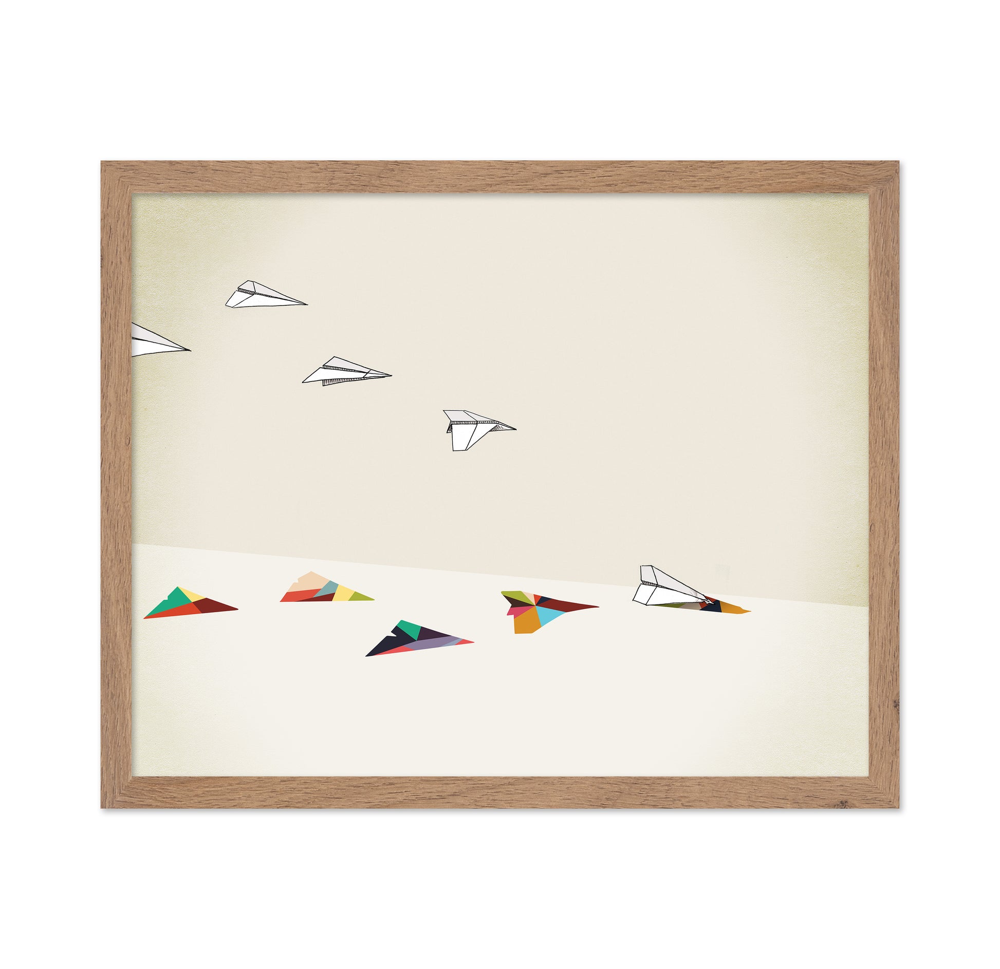 Walking Shadow Paper Planes