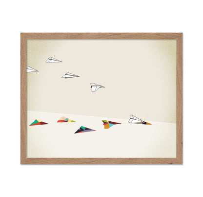 Walking Shadow Paper Planes