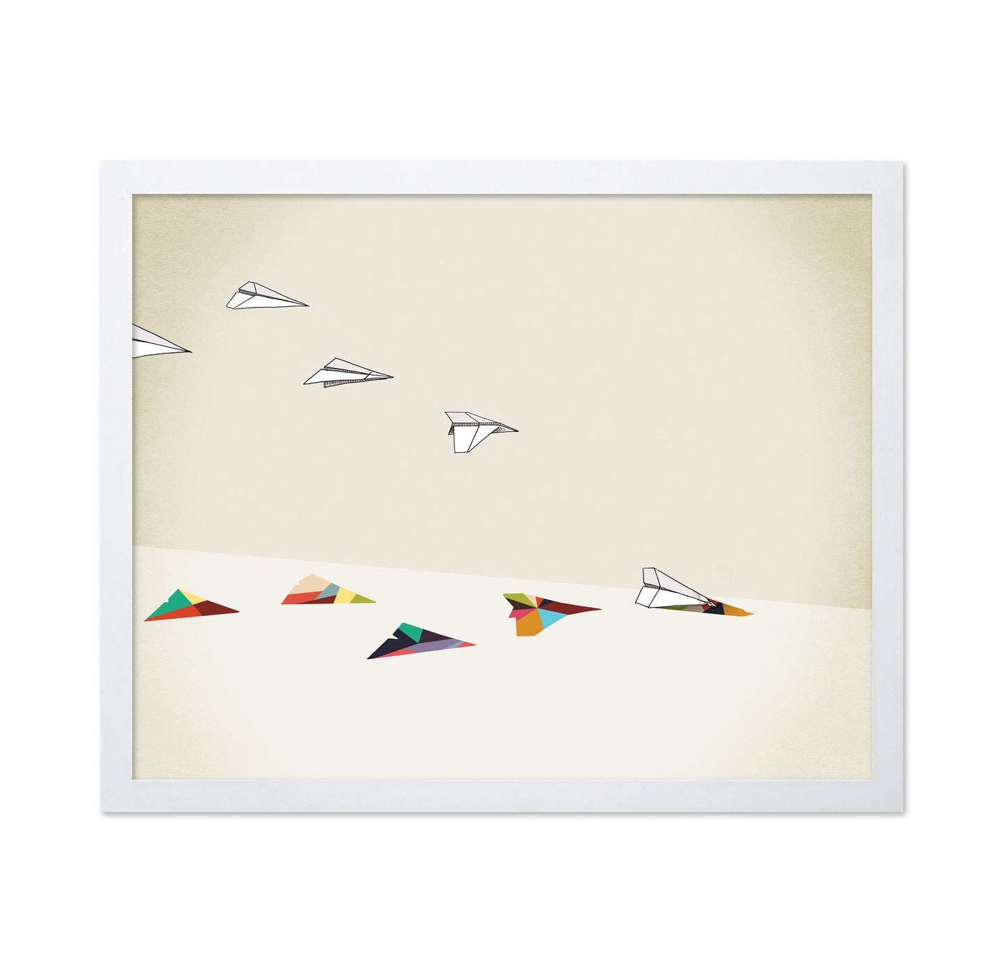 Walking Shadow Paper Planes