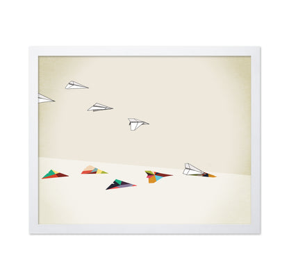 Walking Shadow Paper Planes