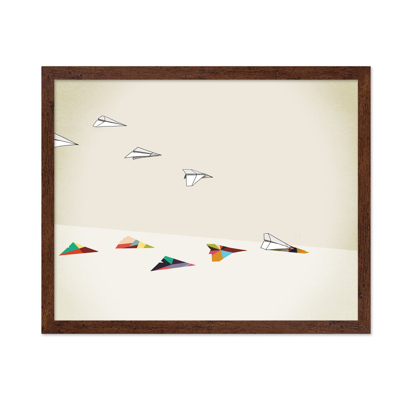 Walking Shadow Paper Planes