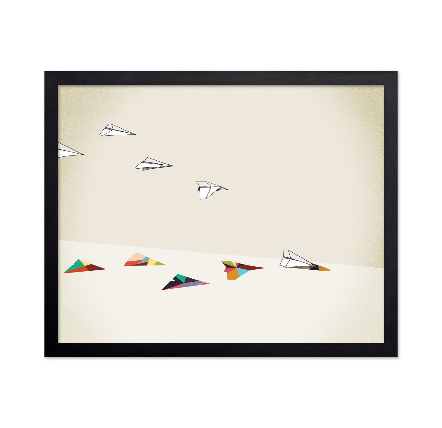 Walking Shadow Paper Planes