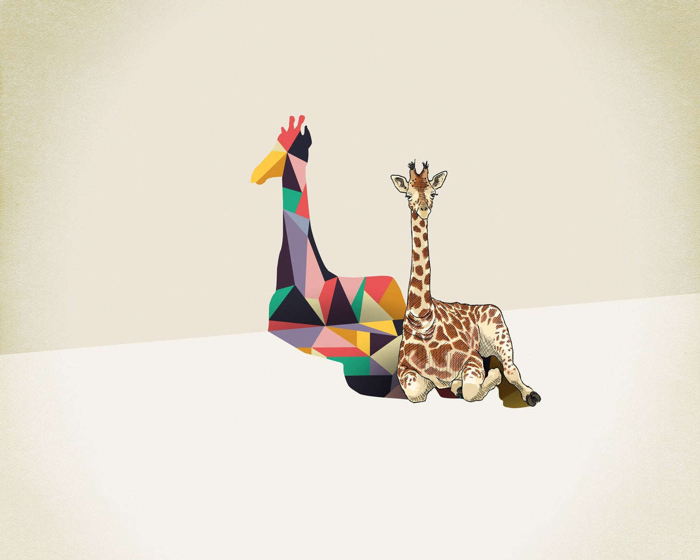 Walking Shadow Giraffe