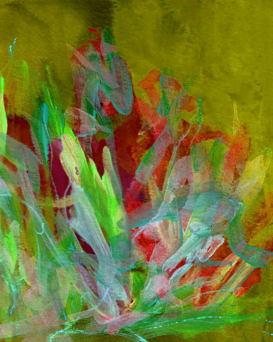 Fall Flower Painting Fountain Grass