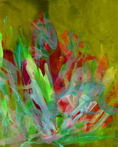 Fall Flower Painting Fountain Grass
