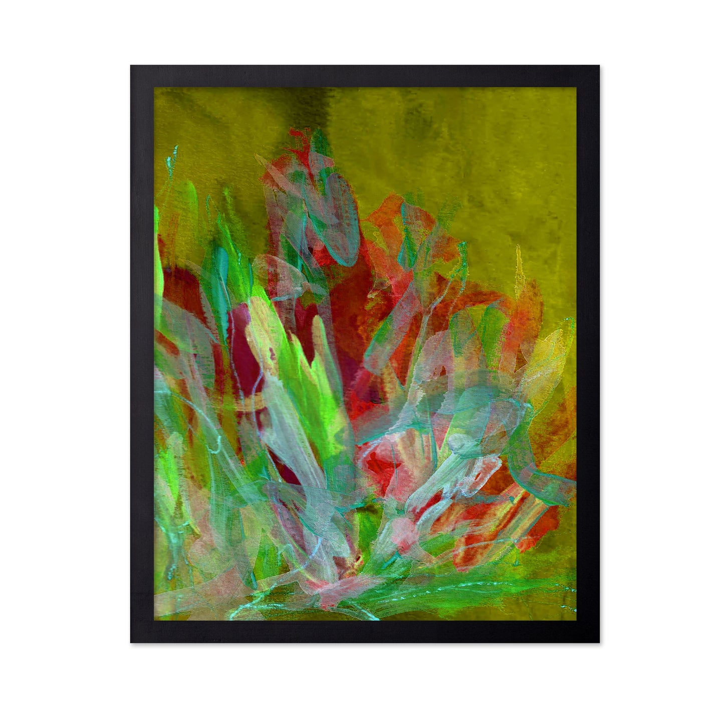 Fall Flower Painting Fountain Grass