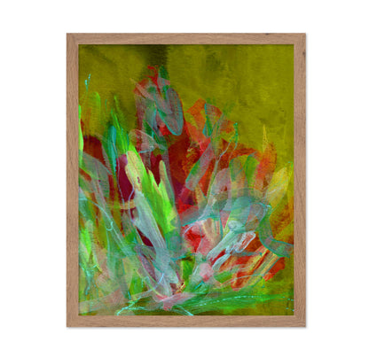 Fall Flower Painting Fountain Grass