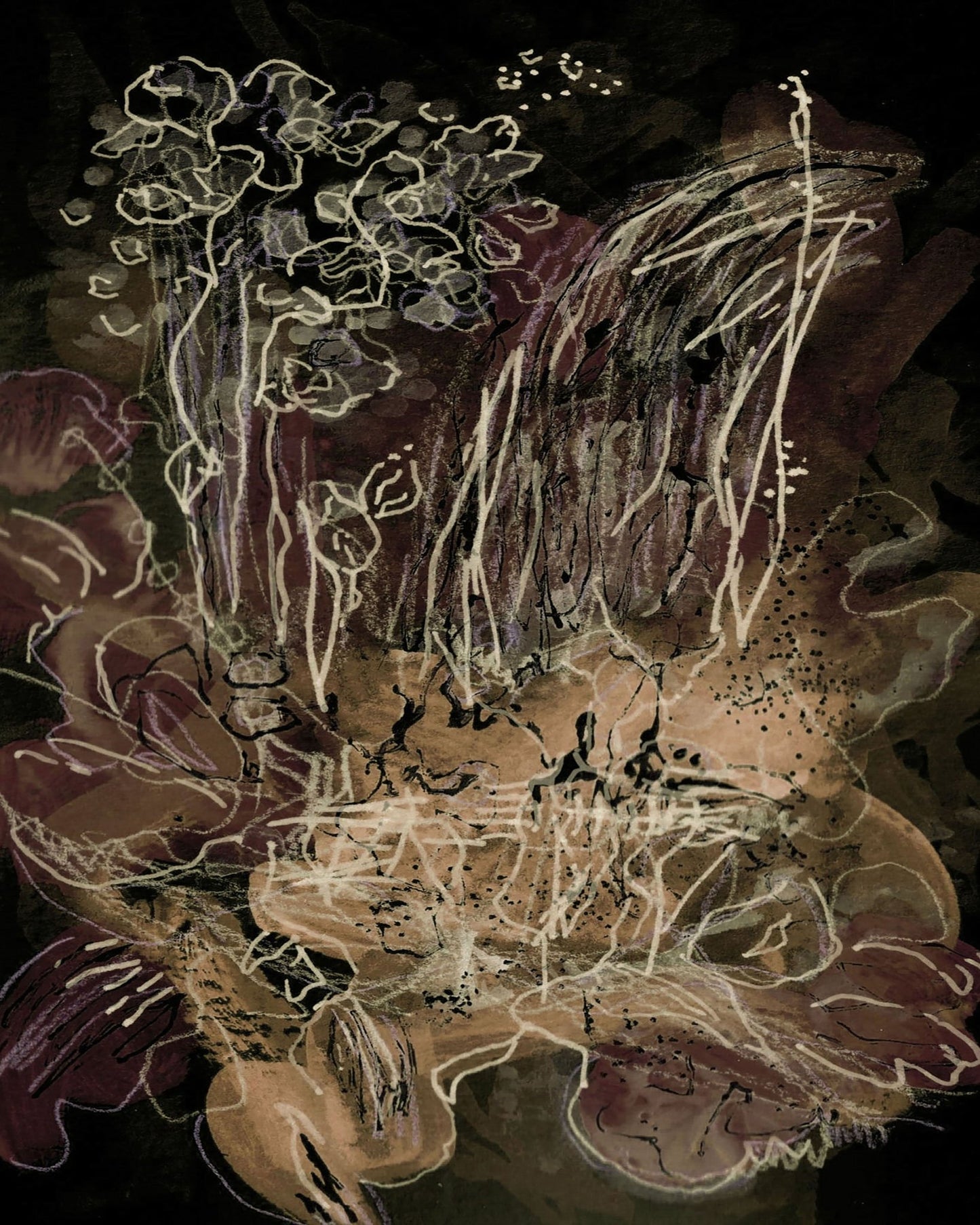 Orchid Bloom Midnight Mocha