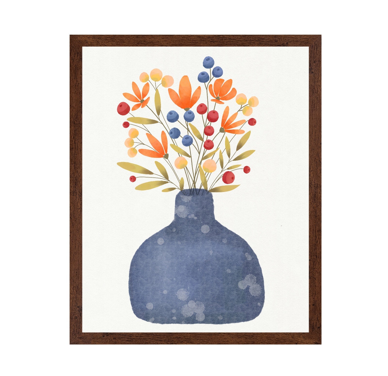 Petals in Blue Vase