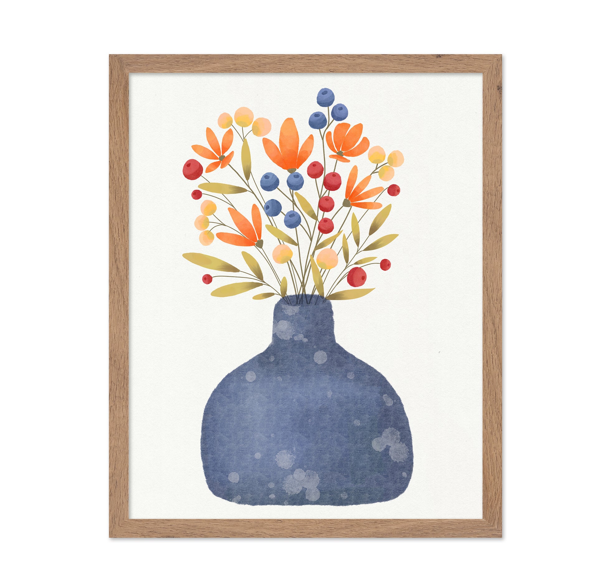 Petals in Blue Vase