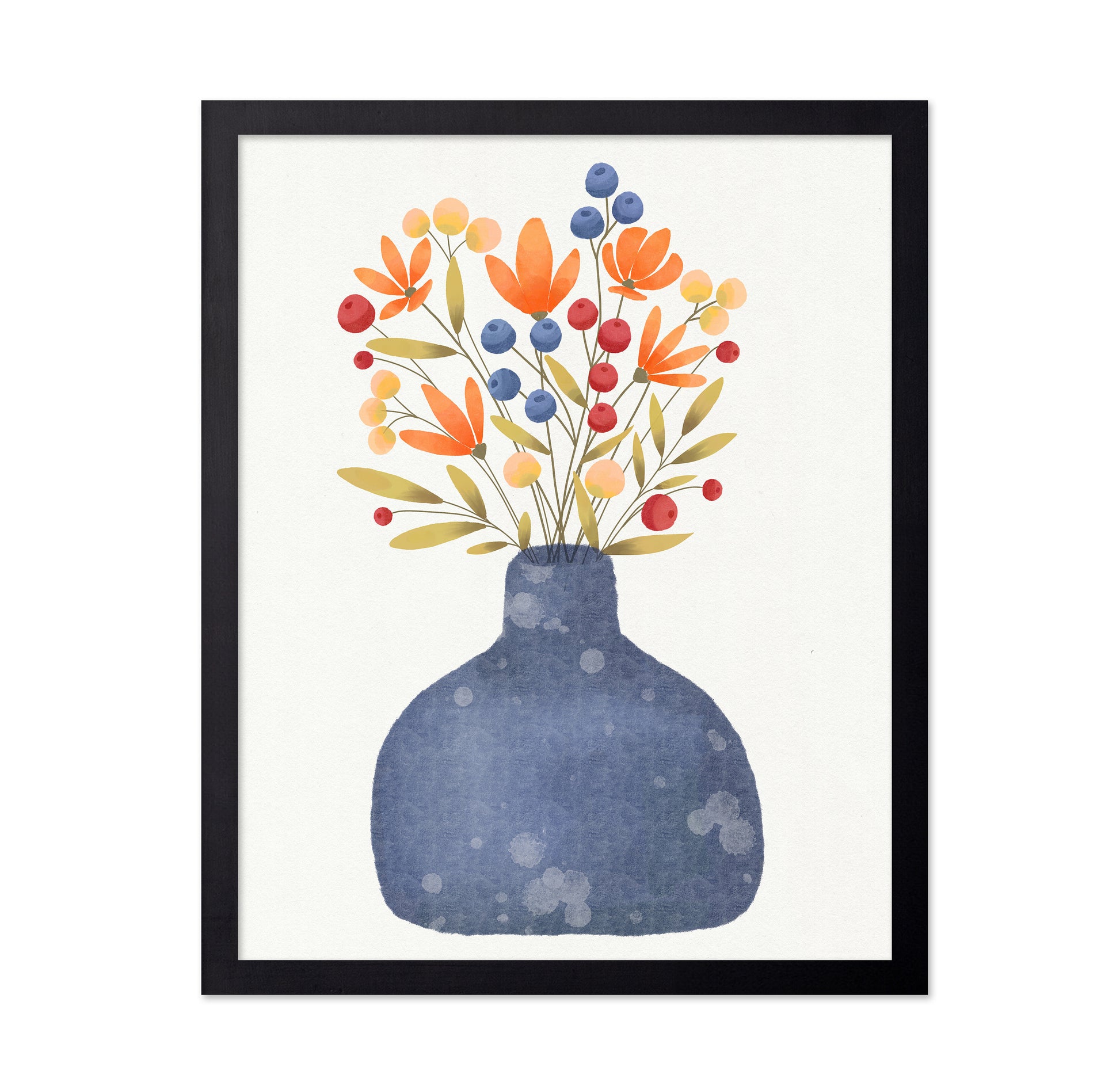 Petals in Blue Vase