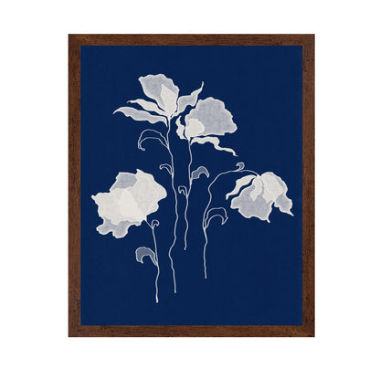 White Floral Silhouettes