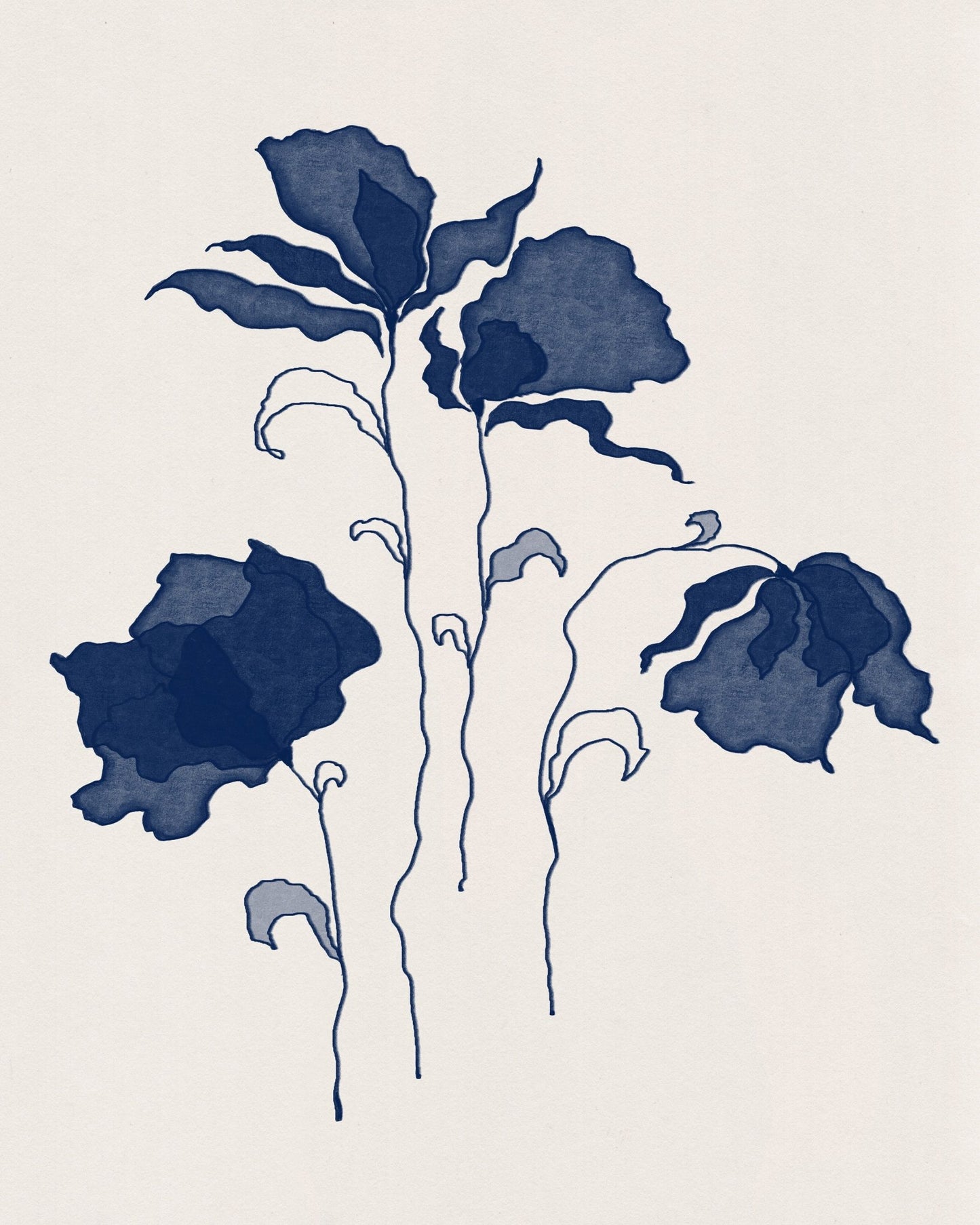 Blue Flowers No 1