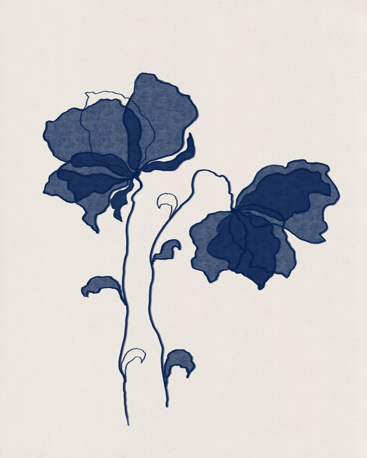 Blue Flowers No 2