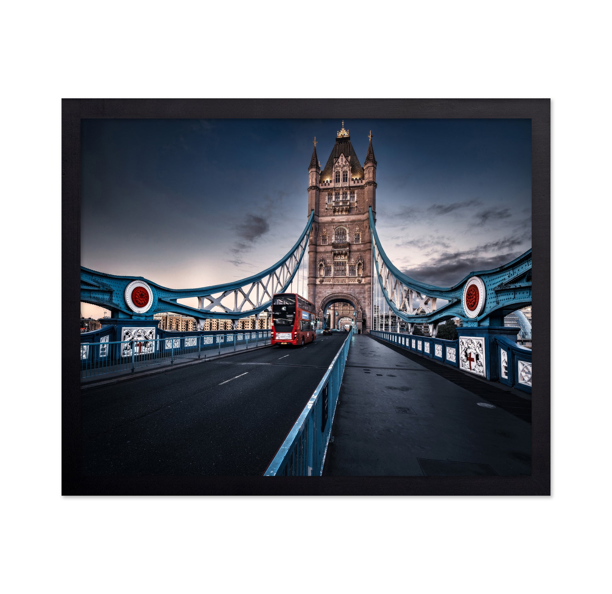 Red Bus on Tower Bridge