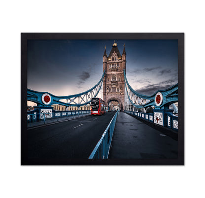 Red Bus on Tower Bridge