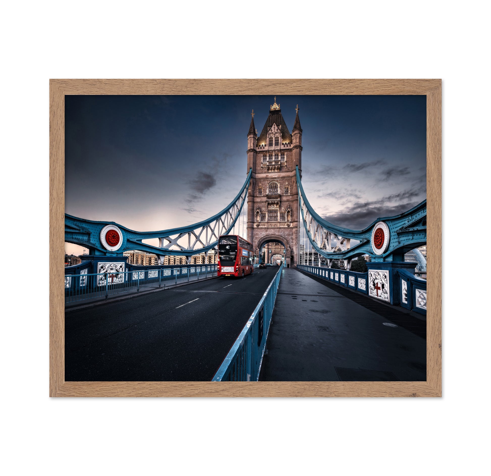 Red Bus on Tower Bridge