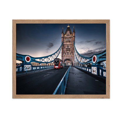 Red Bus on Tower Bridge