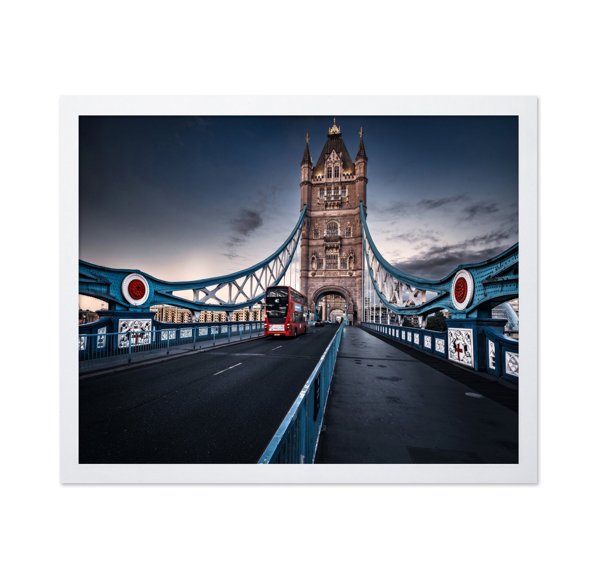 Red Bus on Tower Bridge