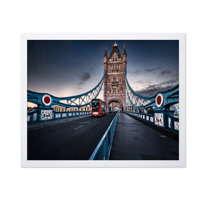 Red Bus on Tower Bridge