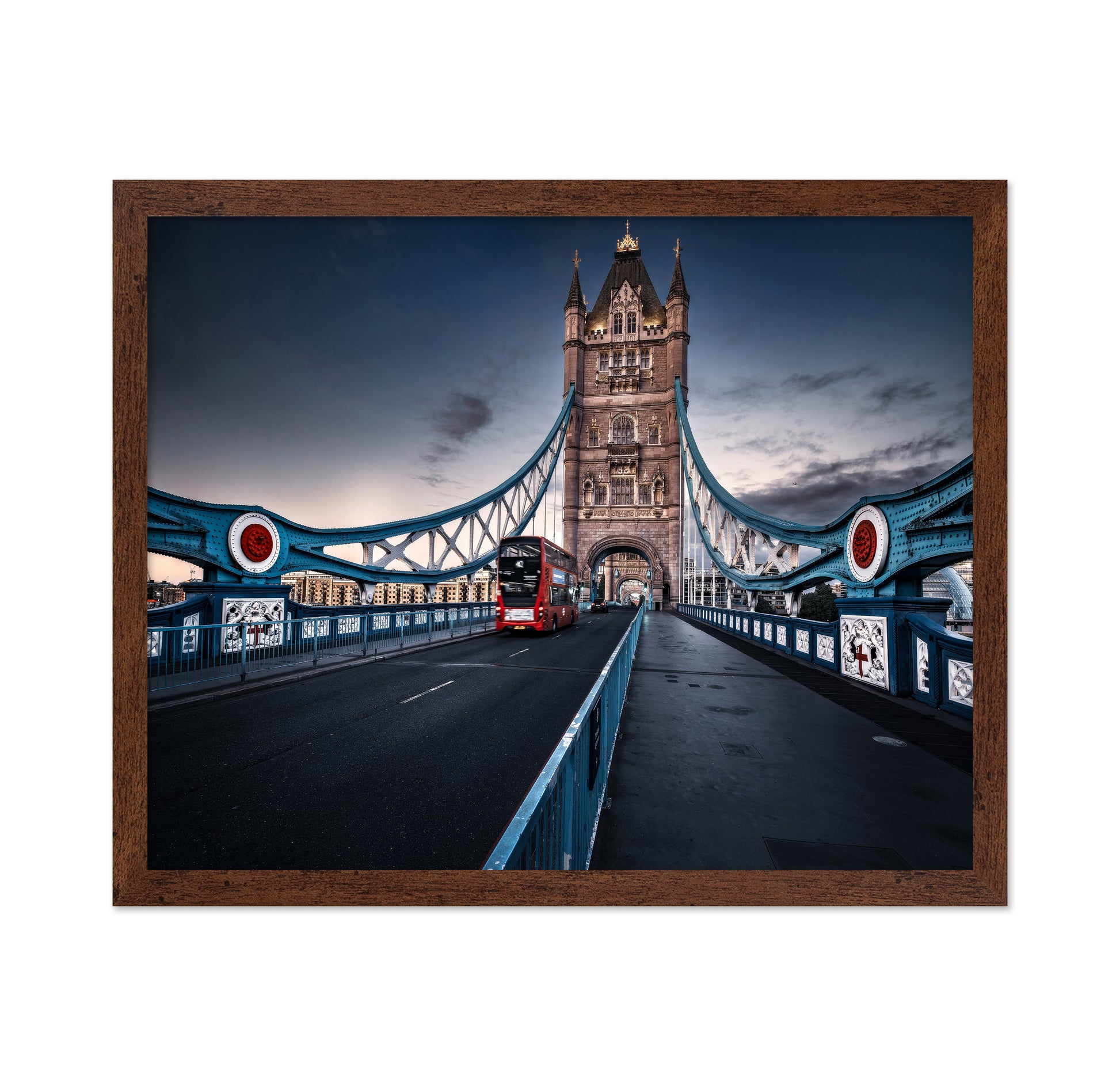 Red Bus on Tower Bridge