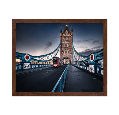 Red Bus on Tower Bridge