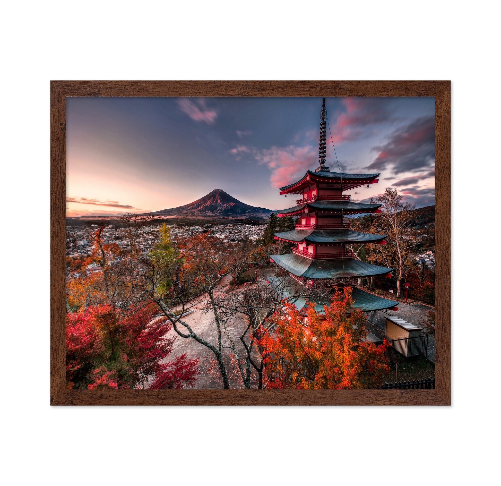 Mount Fuji With Autumn