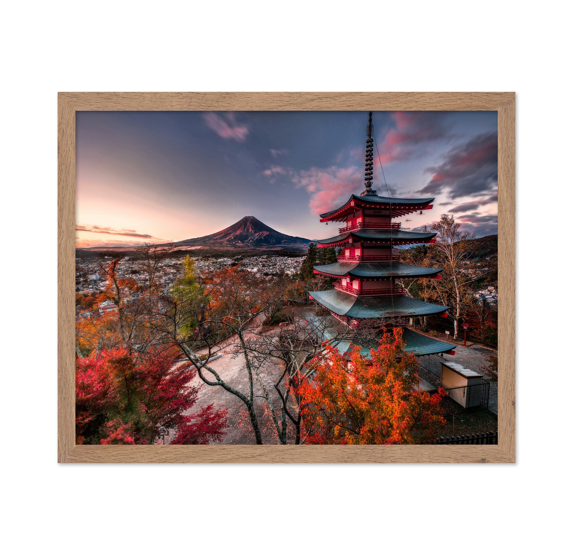 Mount Fuji With Autumn