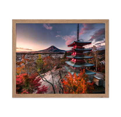 Mount Fuji With Autumn