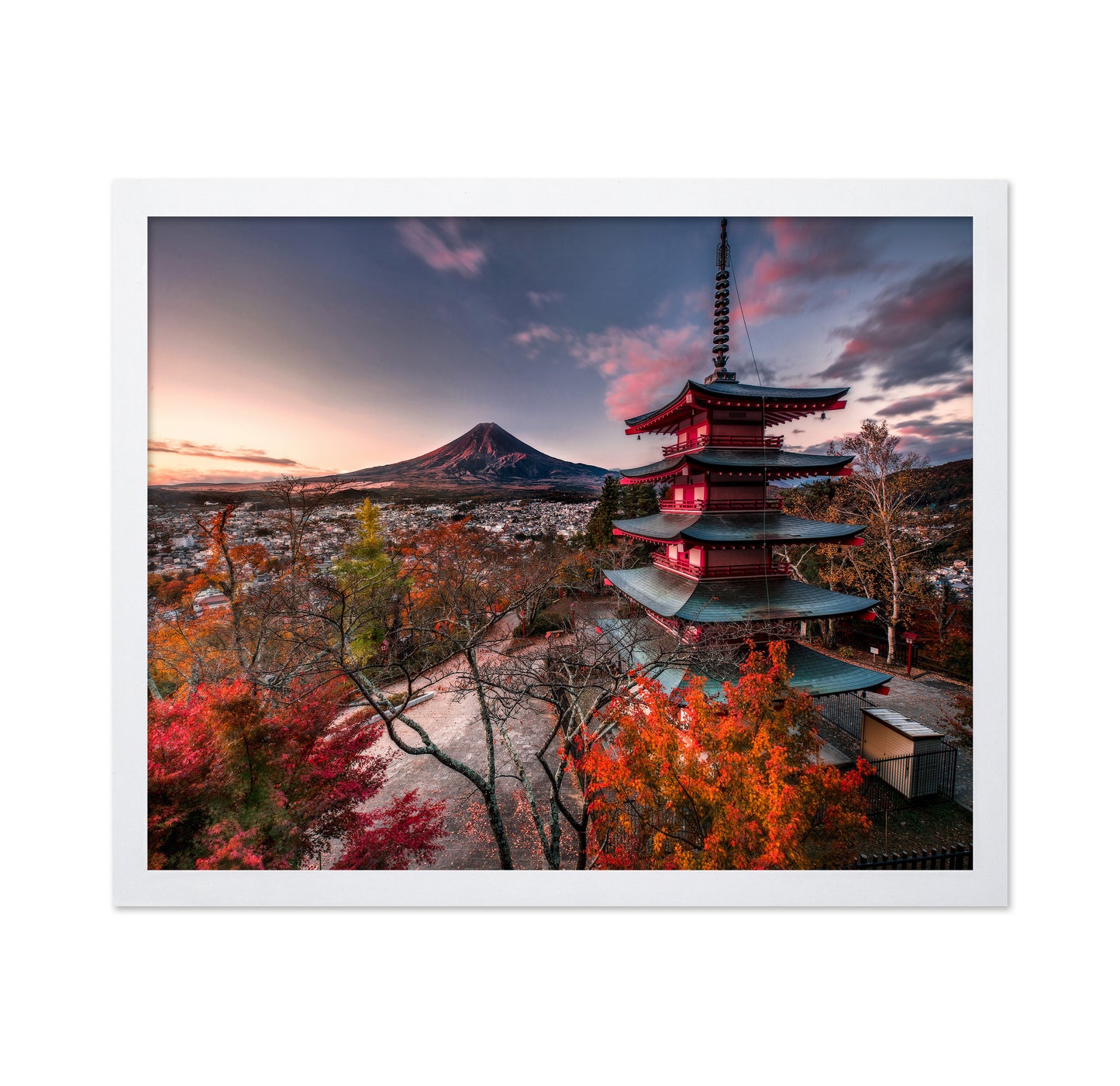 Mount Fuji With Autumn