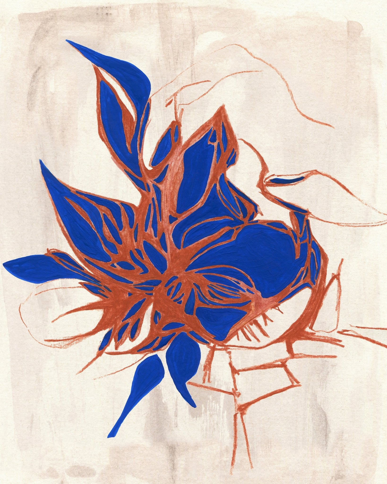Blue Floral Elegance