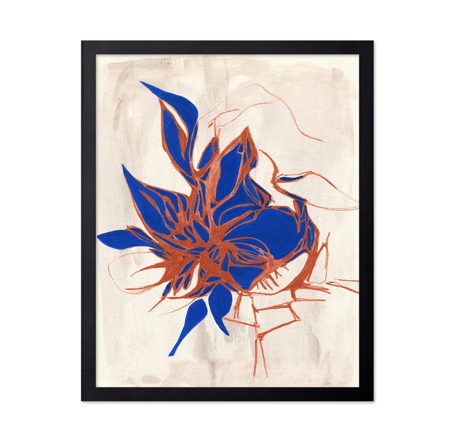 Blue Floral Elegance